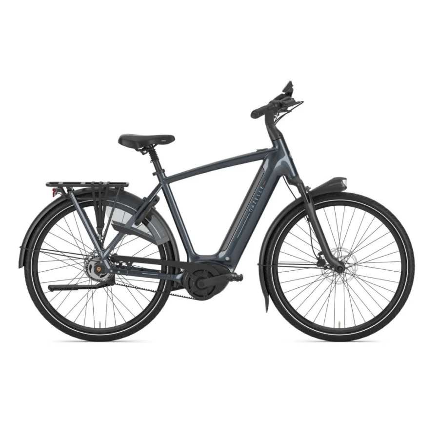 GAZELLE Grenoble C5 Heren Anthracite Grey Glans 57cm 2025