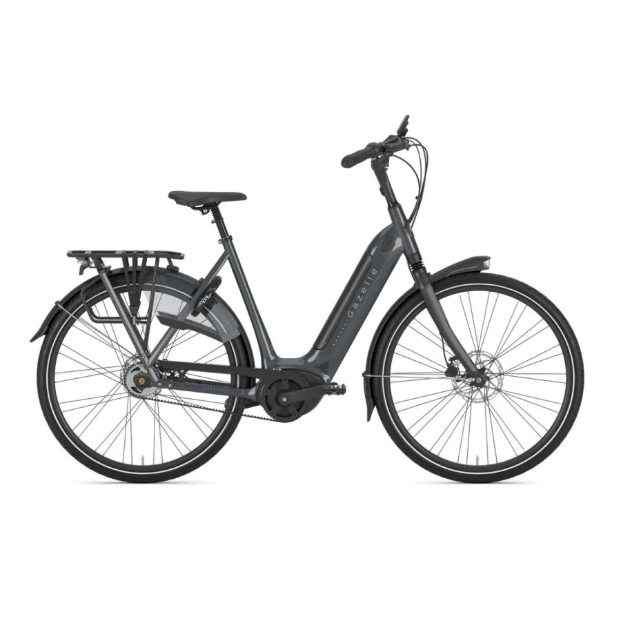 GAZELLE Grenoble C5 HMB Dames Anthracite Grey Glans 61cm 2023