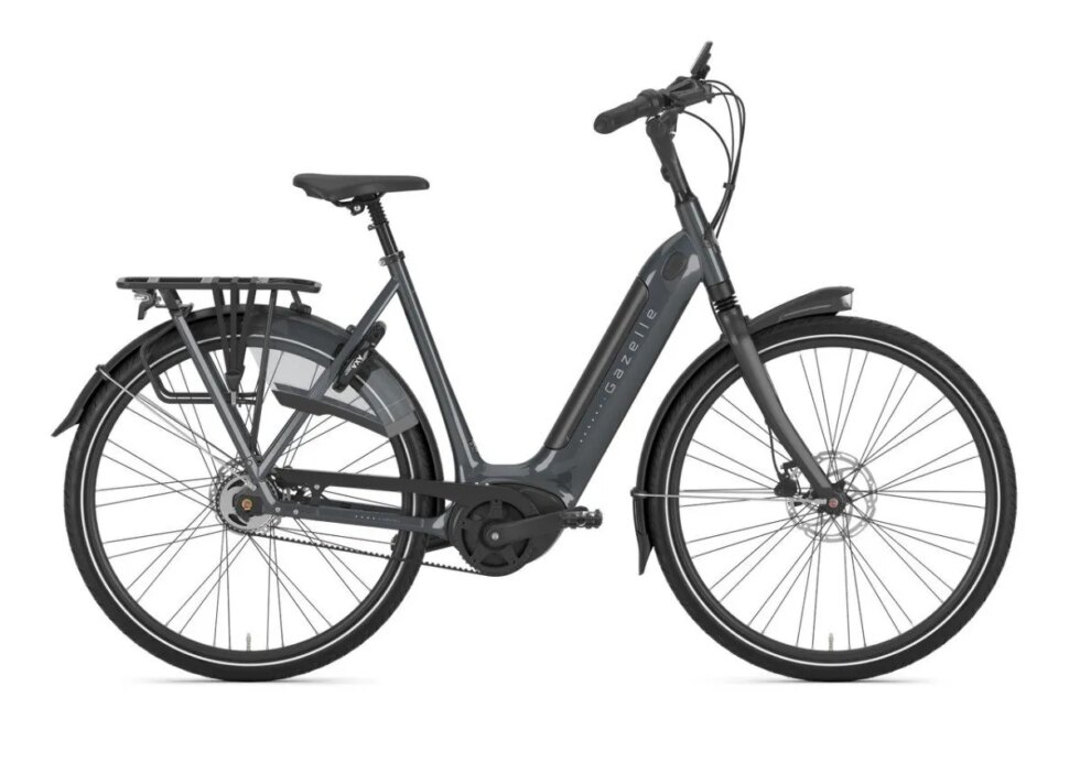 GAZELLE Grenoble C5 HMB Dames Anthracite Grey Glans 61cm 2023
