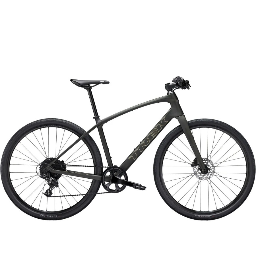 Trek fx sport 5 matte black olive/deep smoke m 46cm m 2025