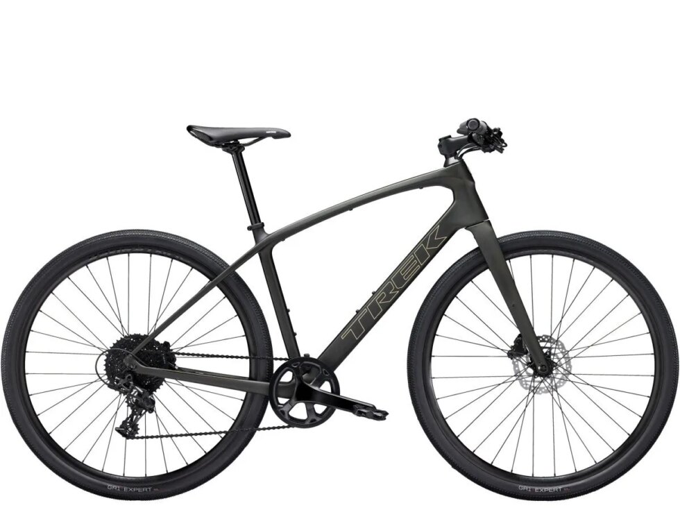 Trek fx sport 5 matte black olive/deep smoke m 46cm m 2025
