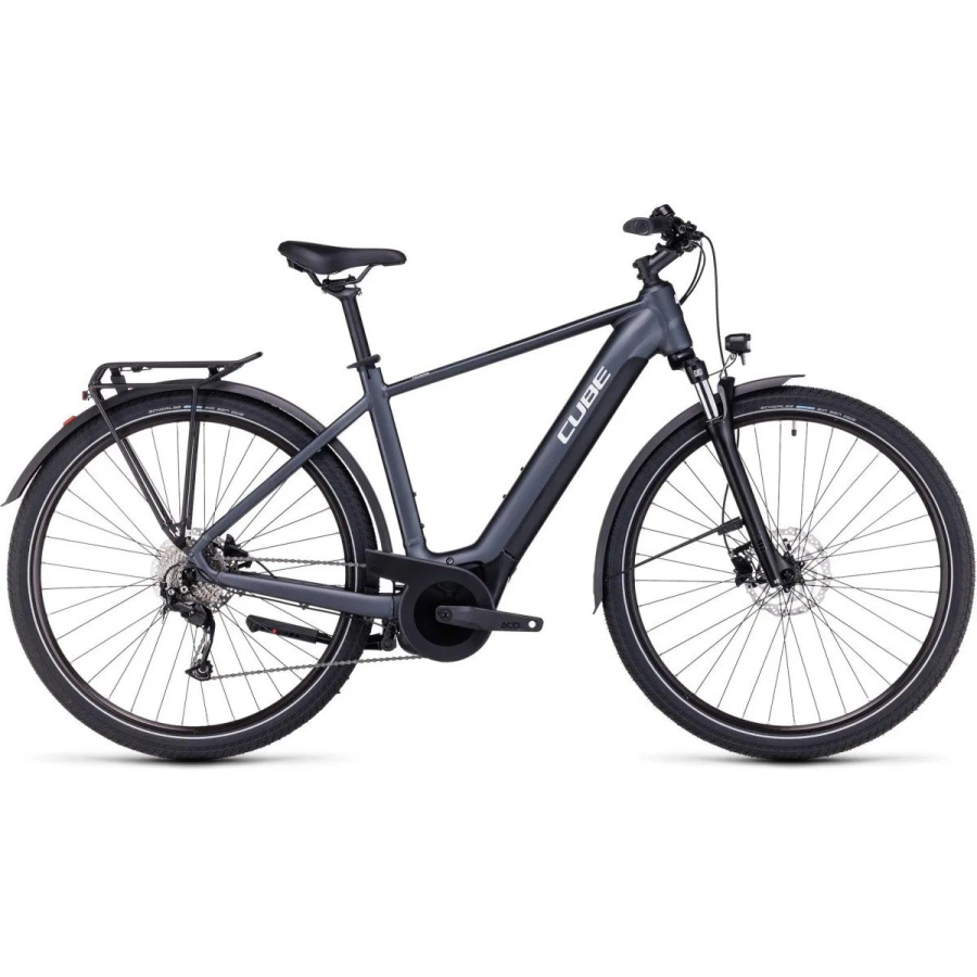 CUBE TOURING HYBRID ONE 500 GREY/WHITE Heren Grey/white M 54cm M 2024
