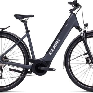 CUBE TOURING HYBRID ONE 500 GREY/WHITE Lageinstap Grey/white EEXS 46cm EEXS 2024