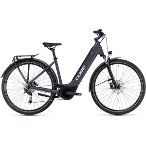 CUBE TOURING HYBRID ONE 500 GREY/WHITE Lageinstap Grey/white EEXS 46cm EEXS 2024