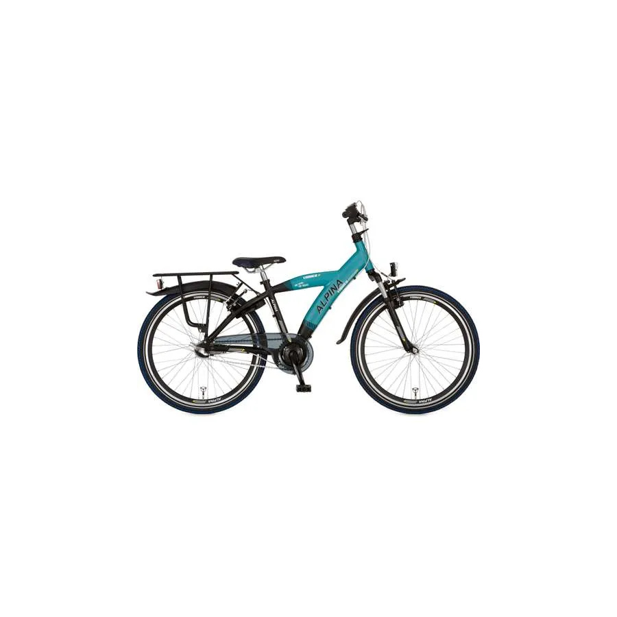 ALPINA Yabber Jongens Pacific Blue Matt - Jet Black Metallic Matt 36cm 2021