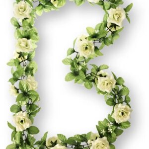 Basil bloemslinger rozen wit