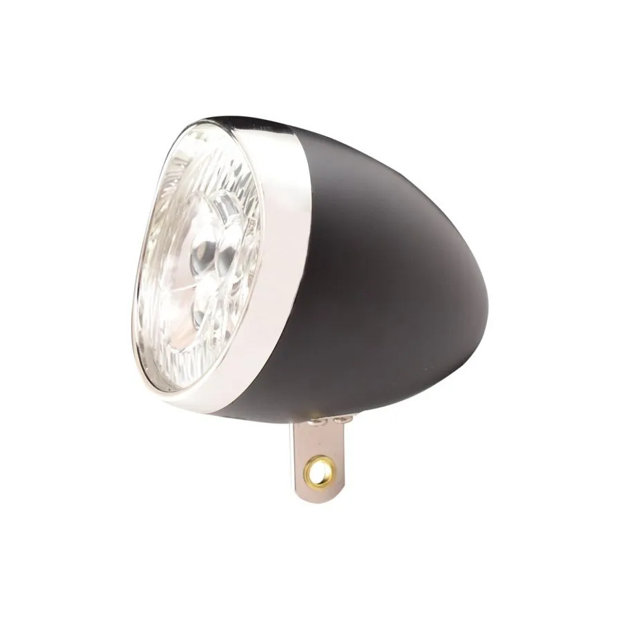 Ikzi koplamp 3 led koplamp retro zwart