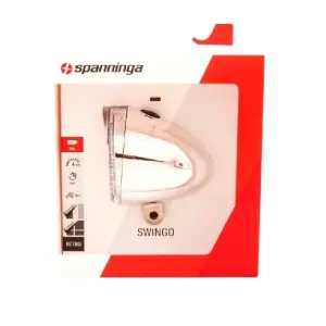 Spanninga koplamp swingo xb chroom batterij incl 3