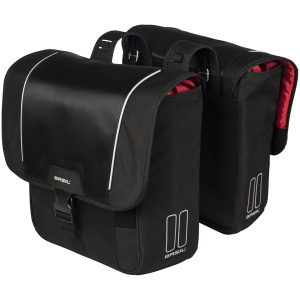Basil fietstas dubbel Sport Design zwart 32L