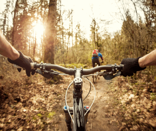 Fietsen in de buitenlucht