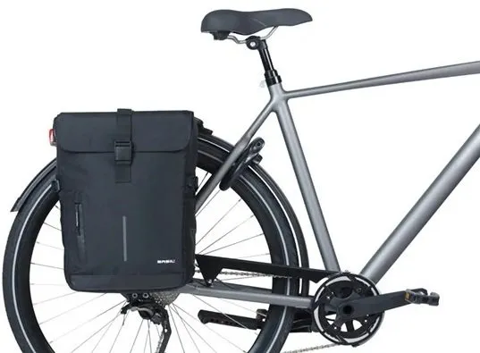 Basil fietstas dubbel Move zwart 30L