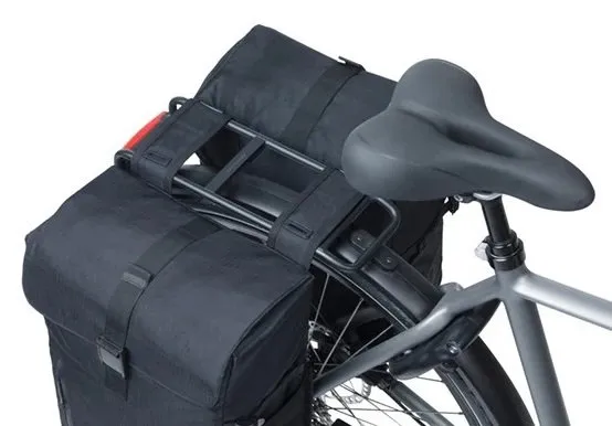 Basil fietstas dubbel Move zwart 30L